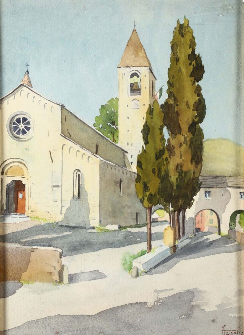 Franco Fasolis (1889 - 1976) San Siro di Struppa  - Asta Antiquariato - Cambi Casa d'Aste