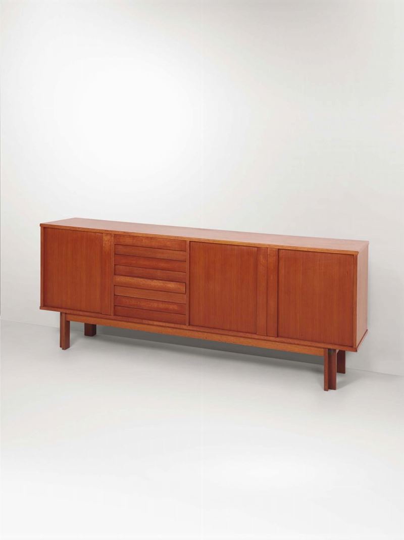 Mobile contenitore in legno. Prod. Italia, 1960 ca.  - Asta Design - Cambi Casa d'Aste