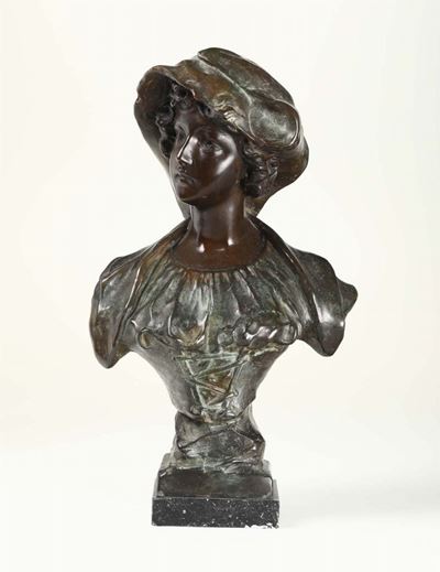 Richard Aurili (1834 - 1914)busto Femminile