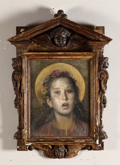 Pietro Gaudenzi (1880 - 1955)ritratto di Fanciulla