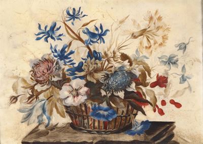 Natura Morta in Cornice Dorata, XVIII-XIX Secolo