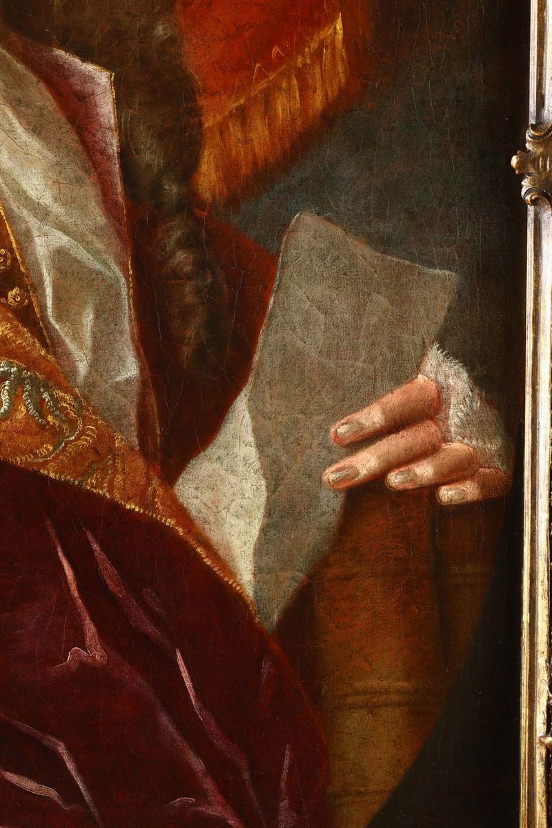 Scuola del XVIII Secoloritratto di Nobiluomo con Lettera
