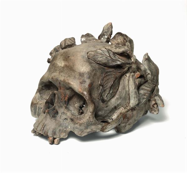 Teschio in terracotta, XX secolo
