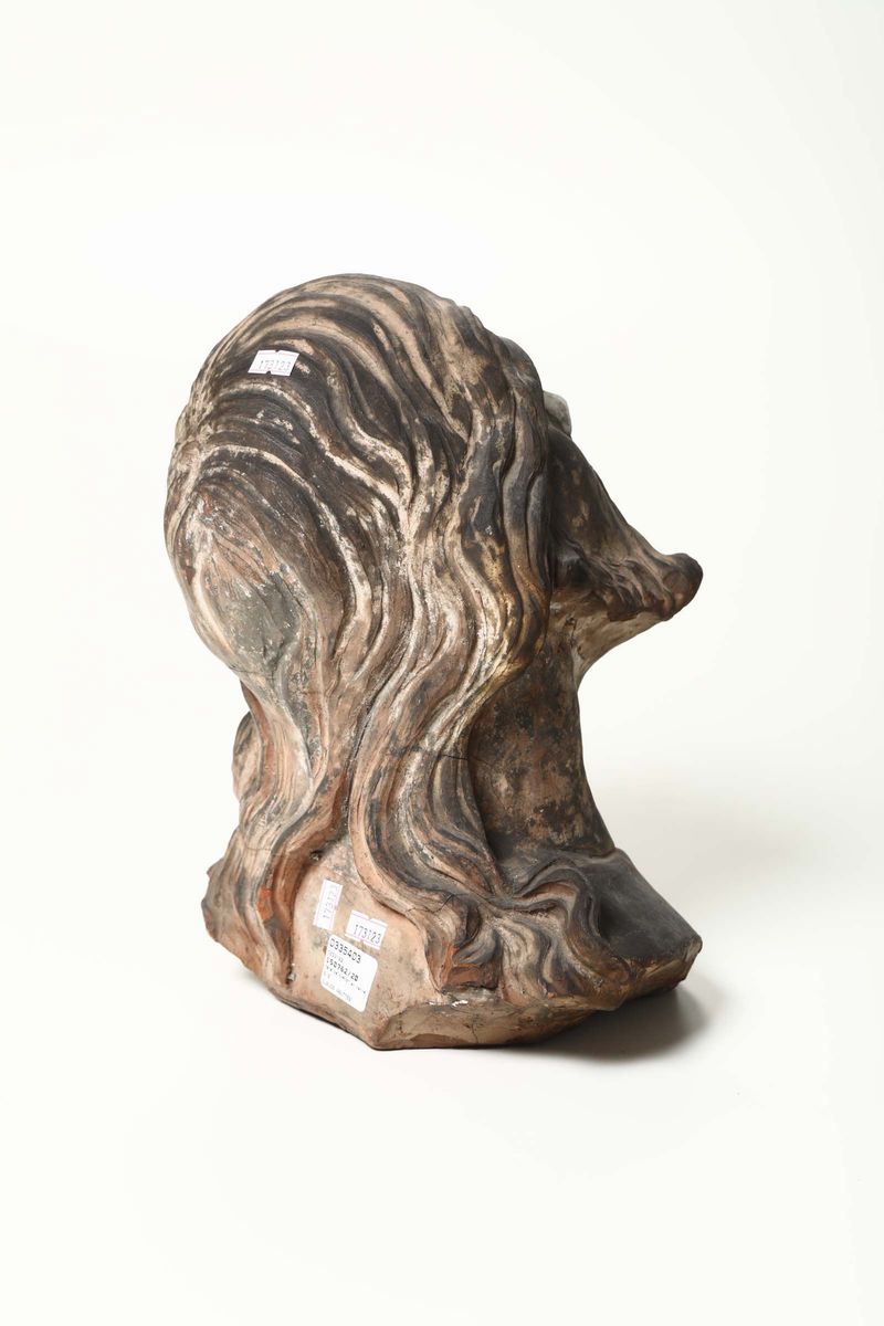 Testa di Cristo in Terracotta, Plasticatore del XVIII Secolo