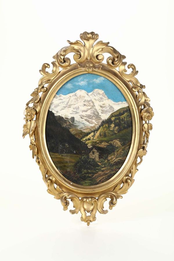 Franco Bacchetta (XIX secolo) Verso il rifugio Pastore, Alagna, Alta Valsesia