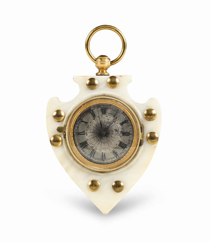 Piccolo orologio in marmo, XIX-XX secolo  - Auction Fine Art - Cambi Casa d'Aste