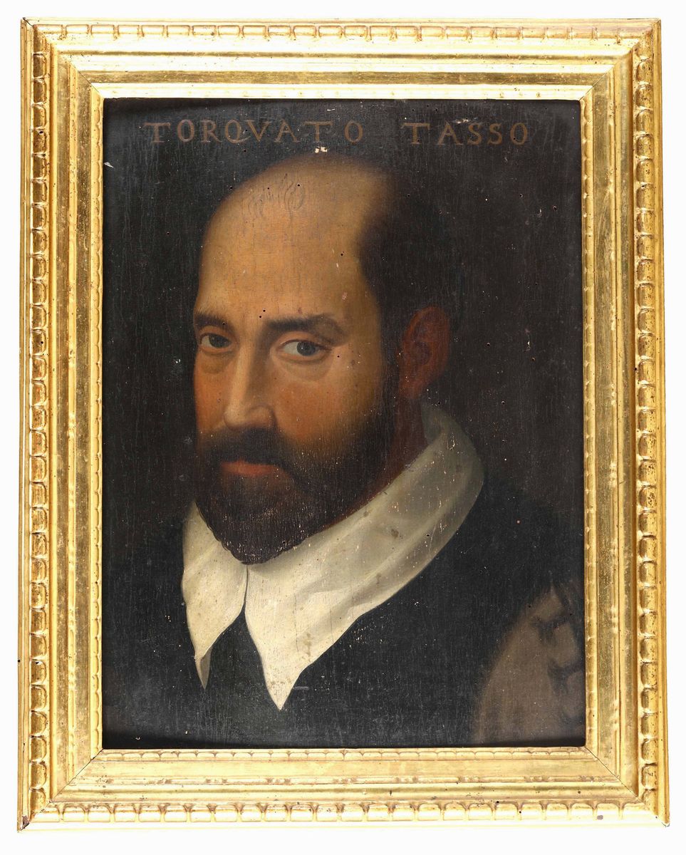 Scuola fiorentina, Ritratto di Torquato Tasso, olio su tavola