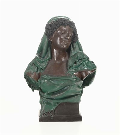 René Charles Massé (1855 - 1913)busto di Moretta