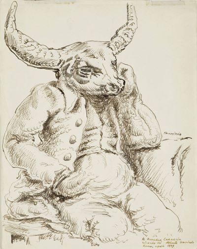 Alberto Savinio (1891-1952)minotauro, 1949 Ca
