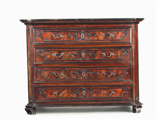 Comò a quattro cassetti, XVII-XVIII secolo