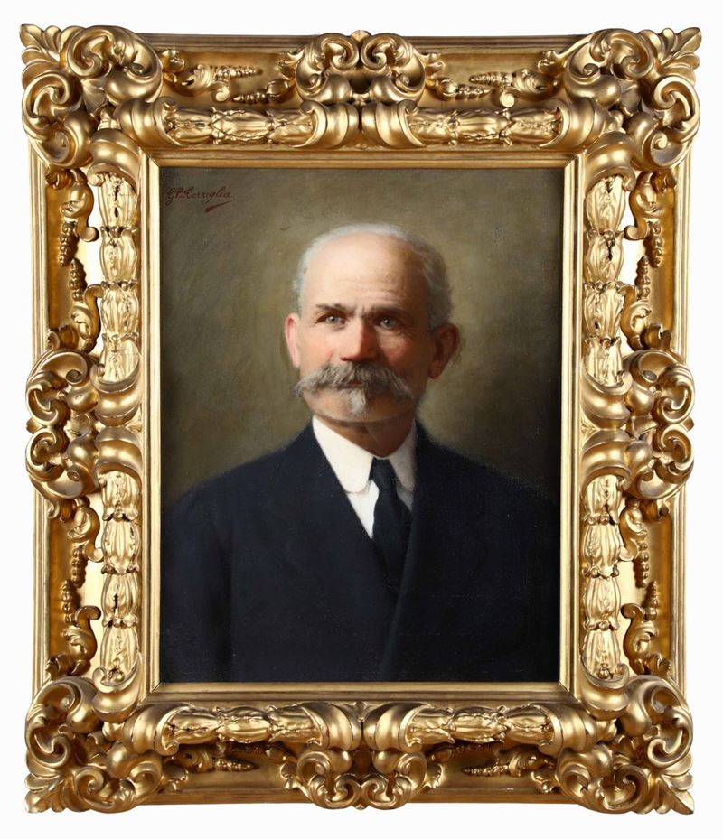 Giovanni Battista Torriglia (1858-1937) Ritratto maschile  - Auction 19th and 20th Century Paintings - Cambi Casa d'Aste