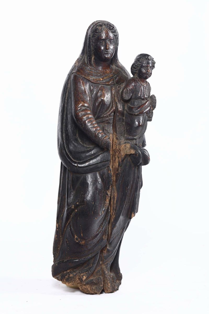 Madonna in Legno Scolpito, Scultore del XVI Secolo