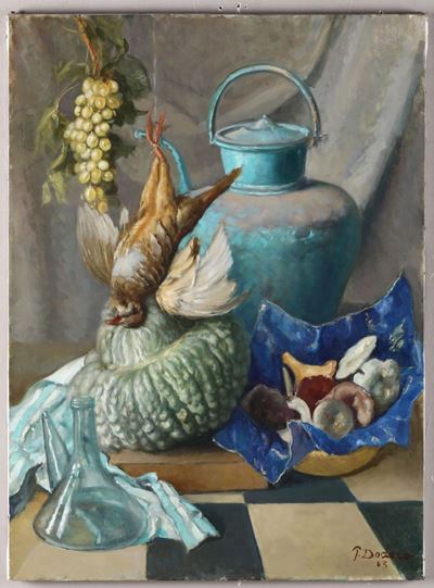 Pietro Dodero (1882-1967)natura Morta con Cacciagione e Funghi, 1963
