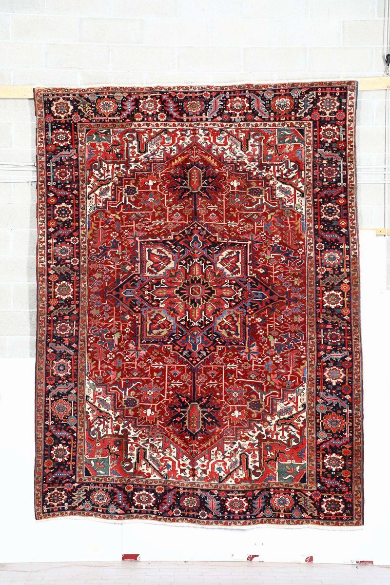 Tappeto Heritz nord ovest Persia, fine XIX secolo  - Auction Fine Art - Cambi Casa d'Aste