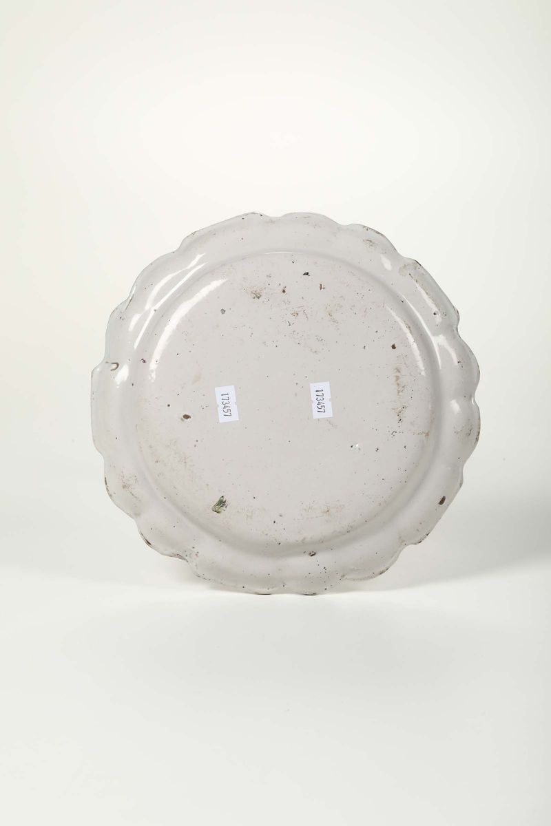 Piatto Sassuolo, Manifattura Dallari, Ultimo Ventennio del XVIII Secolo