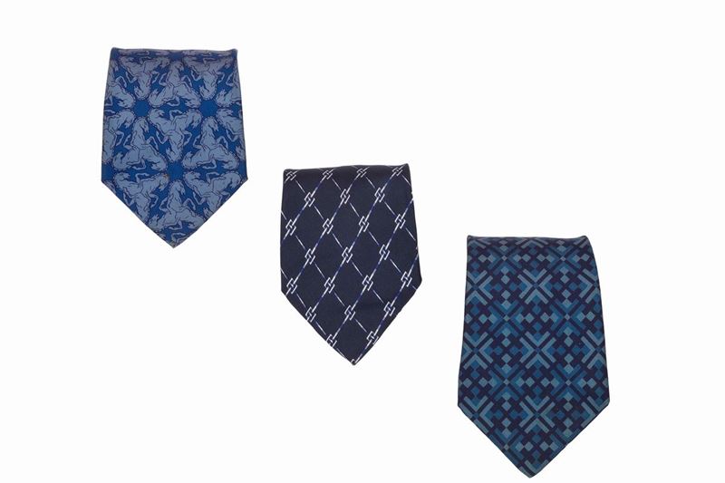 Hermès cravatte Vintage  - Asta Vintage, Gioielli e Orologi - Cambi Casa d'Aste