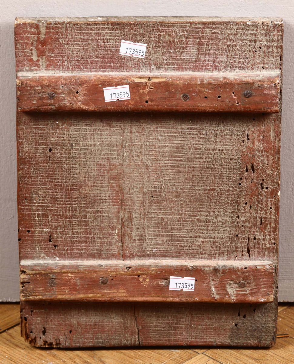 Icona in Legno Raffigurante Madonna con Bambino, XIX Secolo