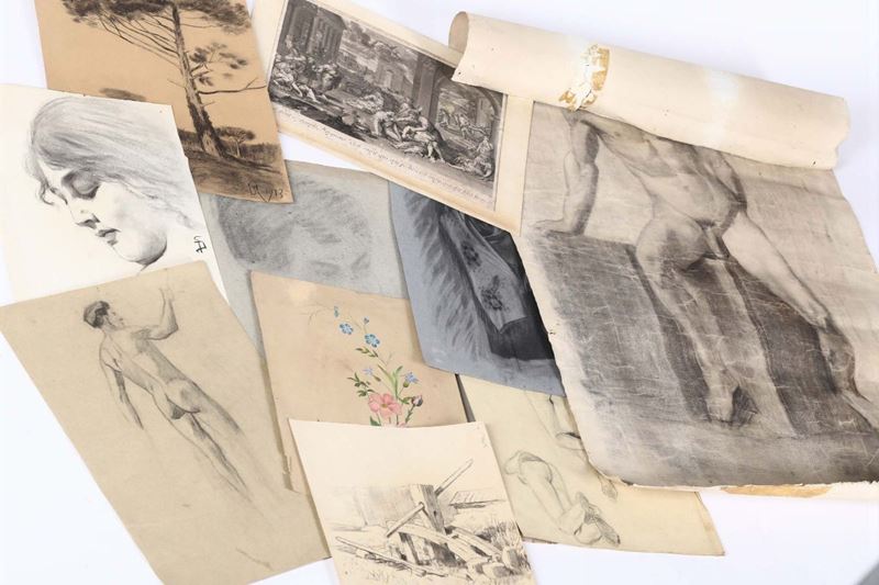 Lotto di disegni e stampe  - Auction Timed Fine Art - I - Cambi Casa d'Aste