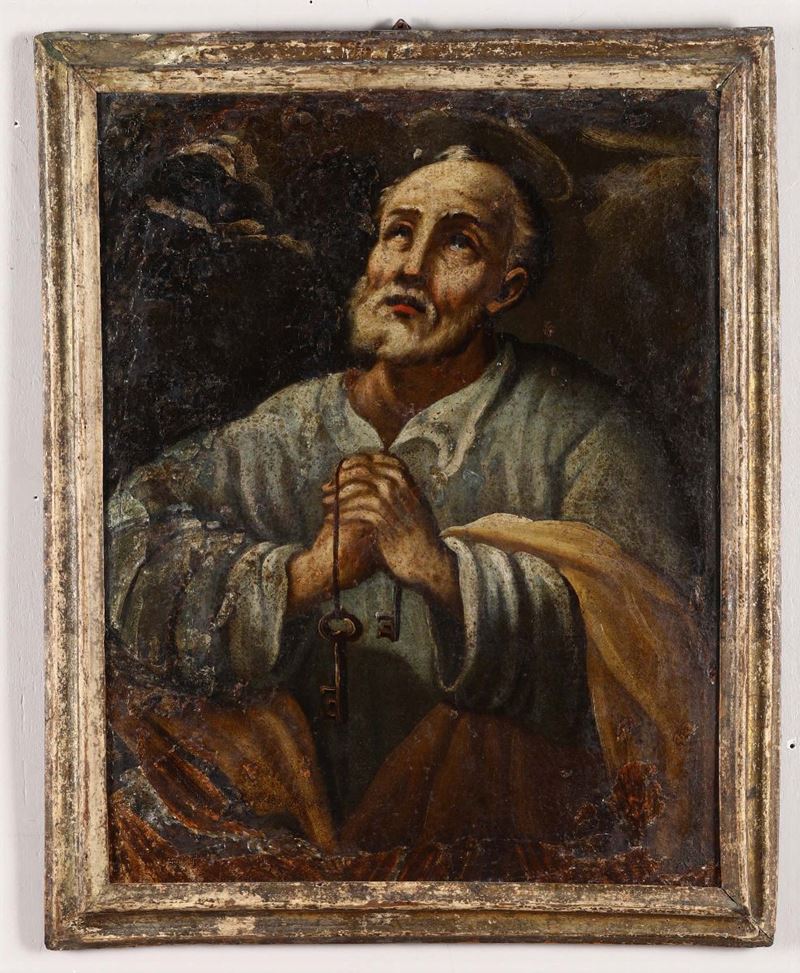 Scuola del XVIII secolo S.Pietro in preghiera  - Auction Fine Art - Cambi Casa d'Aste