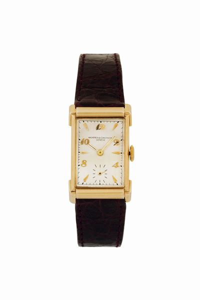 Vacheron & Constantin, Cassa No. 802946, Movimento No. 472977, Orologio da Polso, di Forma Rettan...