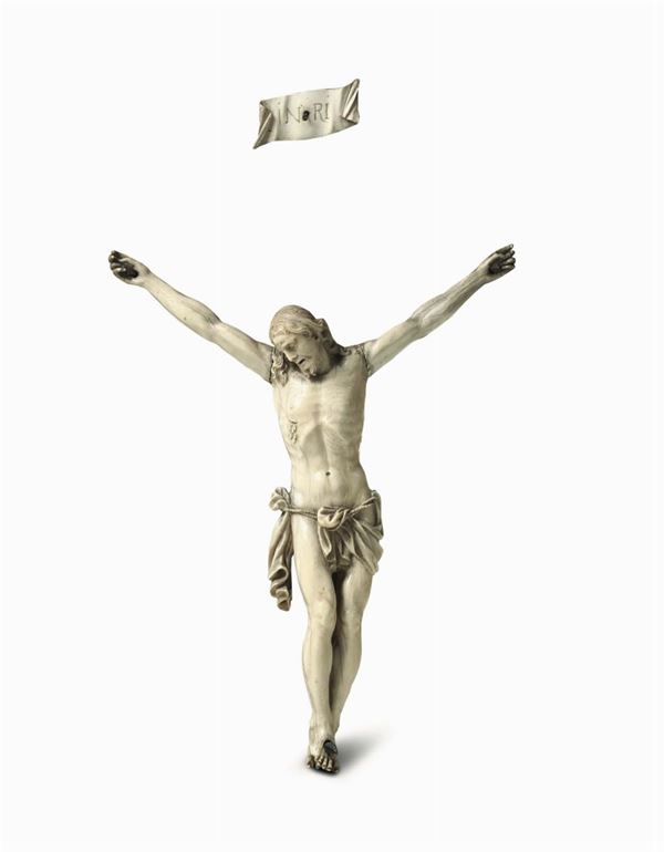 An ivory Corpus Christi. A sculptor from beyond the Alps, active in Italy in the 17th century