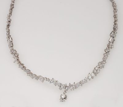 Girocollo con Diamanti Taglio Brillante, Navette, Tepper e Baguette