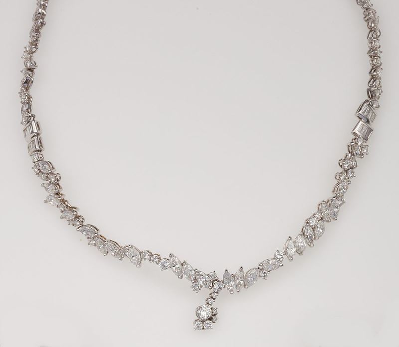 Diamond and gold necklace  - Auction Fine Jewels - II - Cambi Casa d'Aste