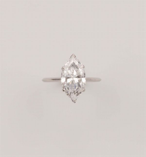 Marquise brilliant-cut diamond weighing 4.79 carats