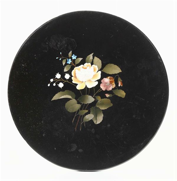 Placca intarsiata in pietre dure, XIX-XX secolo