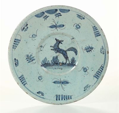 Piatto di Maiolica, Savona XVIII Secolo