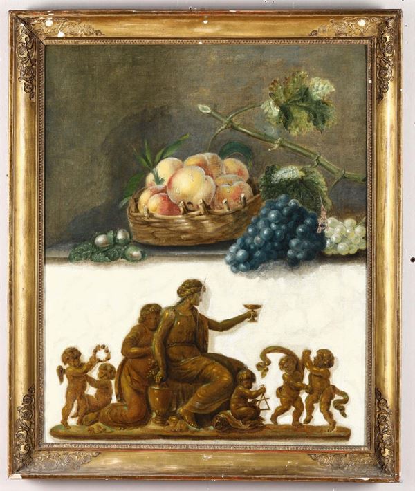 Scuola del XIX secolo Natura morta