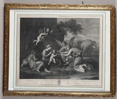 Stampa Raffigurante Natività, Francia XIX Secolo