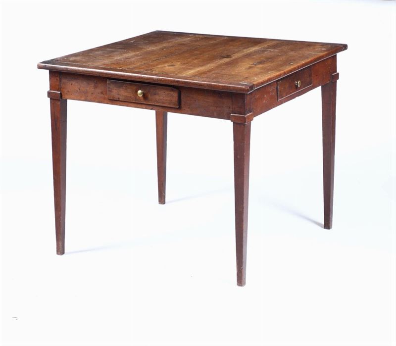 Tavolo in noce, XIX secolo  - Asta Antiquariato - Cambi Casa d'Aste