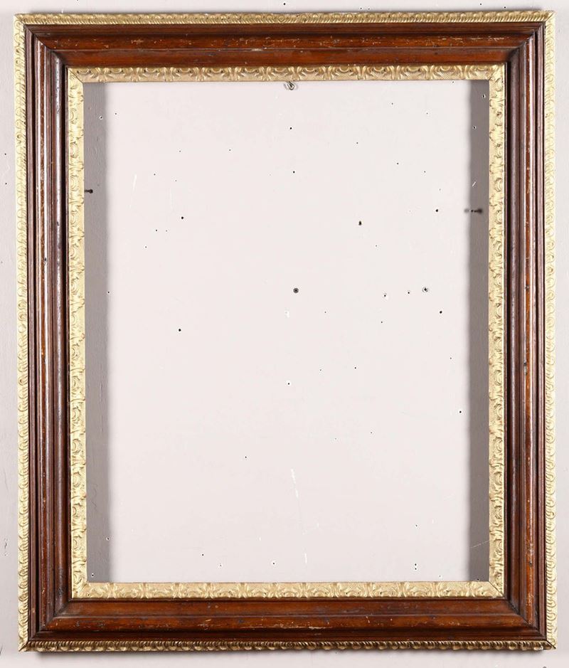 Cornice in legno laccato e dorato, Veneto XVIII-XIX secolo  - Asta Antiquariato - Cambi Casa d'Aste
