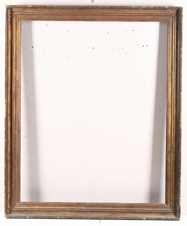 Grande cornice dorata, XIX secolo