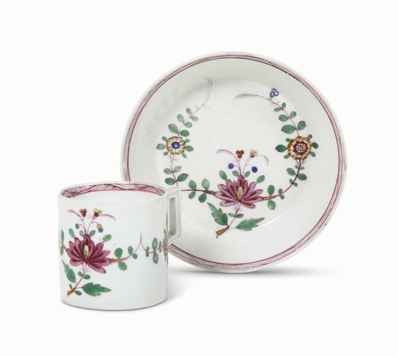 Tazza con piattino Meissen, fine XVIII-inizio XIX secolo  - Auction Majolica and Porcelains - II - Cambi Casa d'Aste