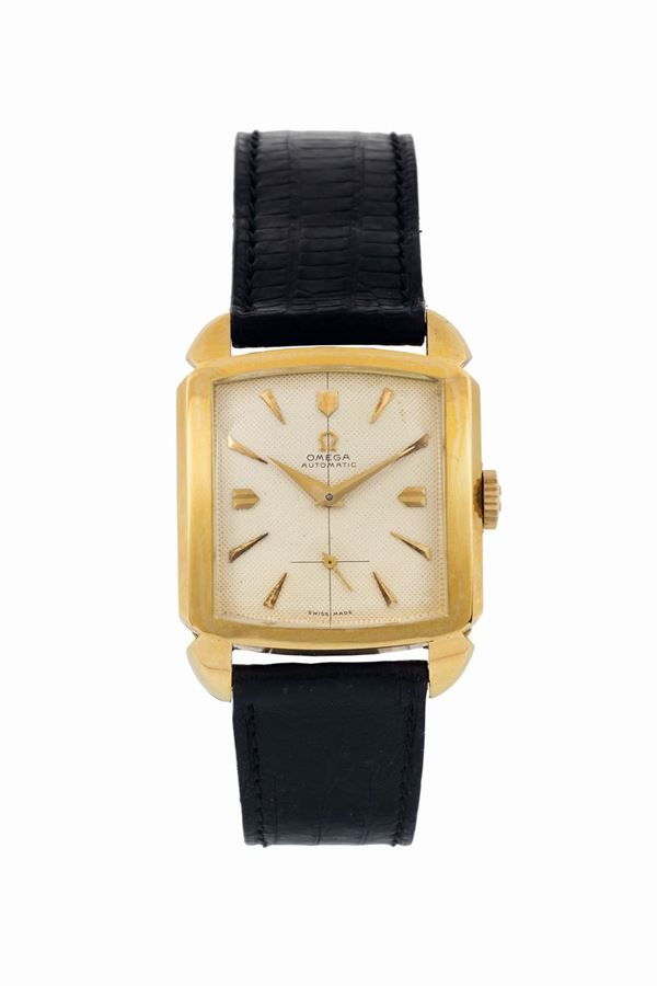 OMEGA, Automatic, so called Cioccolatone, Ref. 3950, 18K yellow gold, bumper, self-winding wristwatch. Made circa 1950