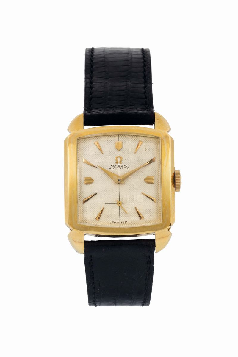OMEGA, Automatic, so called Cioccolatone, Ref. 3950, 18K yellow gold, bumper, self-winding wristwatch. Made circa 1950  - Auction Watches and Pocket Watches - Cambi Casa d'Aste