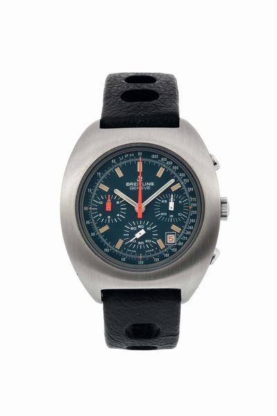 Breitling, Geneve, Long Plaing Dat., Ref. 7103.3, Orologio da Polso, Impermeabile in Acciaio, Cro...