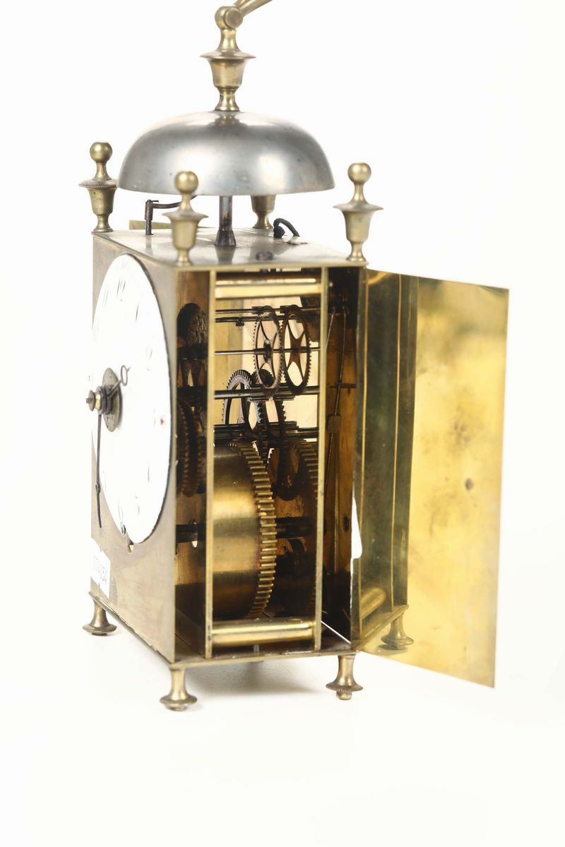 Piccolo Orologio Monastico in Ottone, XIX Secolo