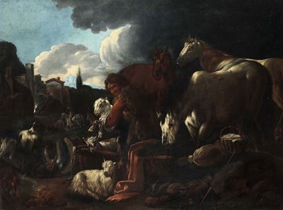Philipp Peter Roos, Detto Rosa da Tivoli (francoforte sul Meno 1655 - Tivoli 1706), Ambito Dipast...