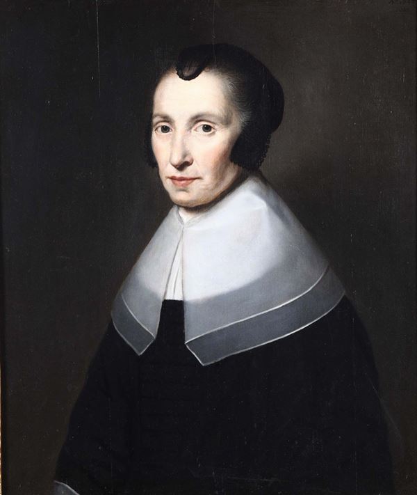 Scuola olandese del XVII secolo Ritratto femminile