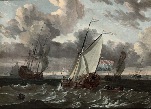 Scuola olandese del XVIII secolo Marina