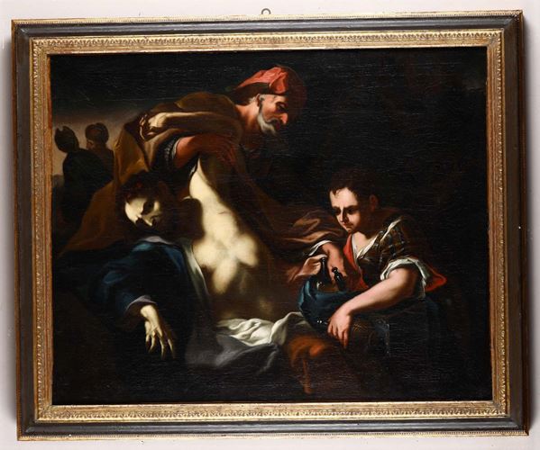 Scuola italiana del XVII secolo Scena sacra