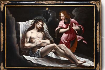 Scuola Fiamminga del XVII Secolocristo e Angelo