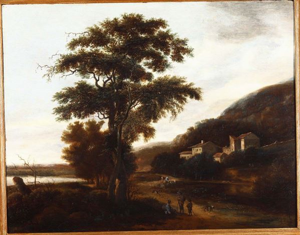 Dionijs Verburgh (1655 - 1722), attribuito a Paesaggio