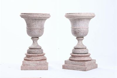 Coppia di Vasi in Graniglia, XIX-XX Secolo