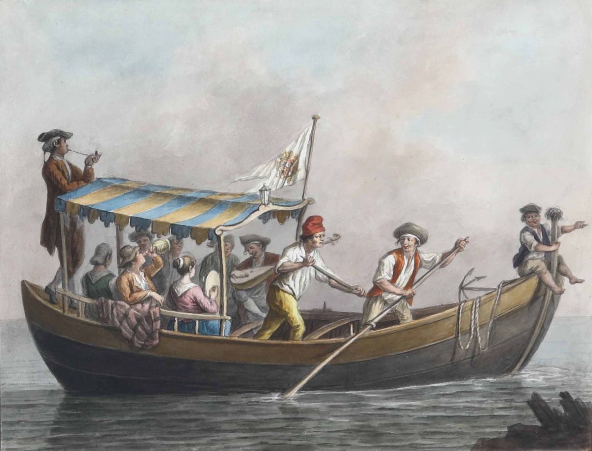 Saverio della Gatta (1758 - 1828)venditore di Merce e Trippa Cotta, Venditore di Merce Cruda, 182...