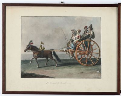 Saverio della Gatta (1758 - 1828)il Curricolo di Pozzuoli, 1823 Costume di Pescare in Tempo di No...