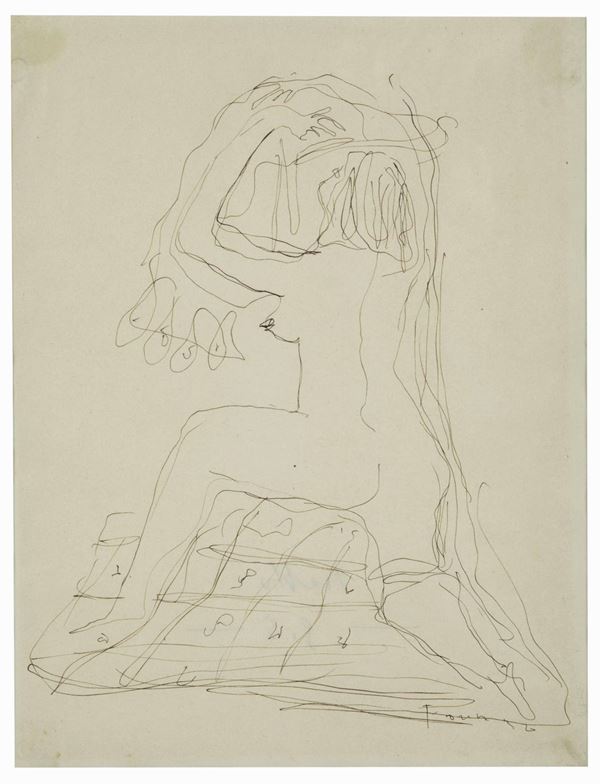 Lucio Fontana (1899-1968) Nudo femminile di schiena, 1936